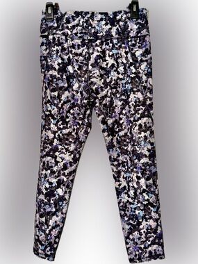 Active Purple Multi-Print High-Waist Leggings